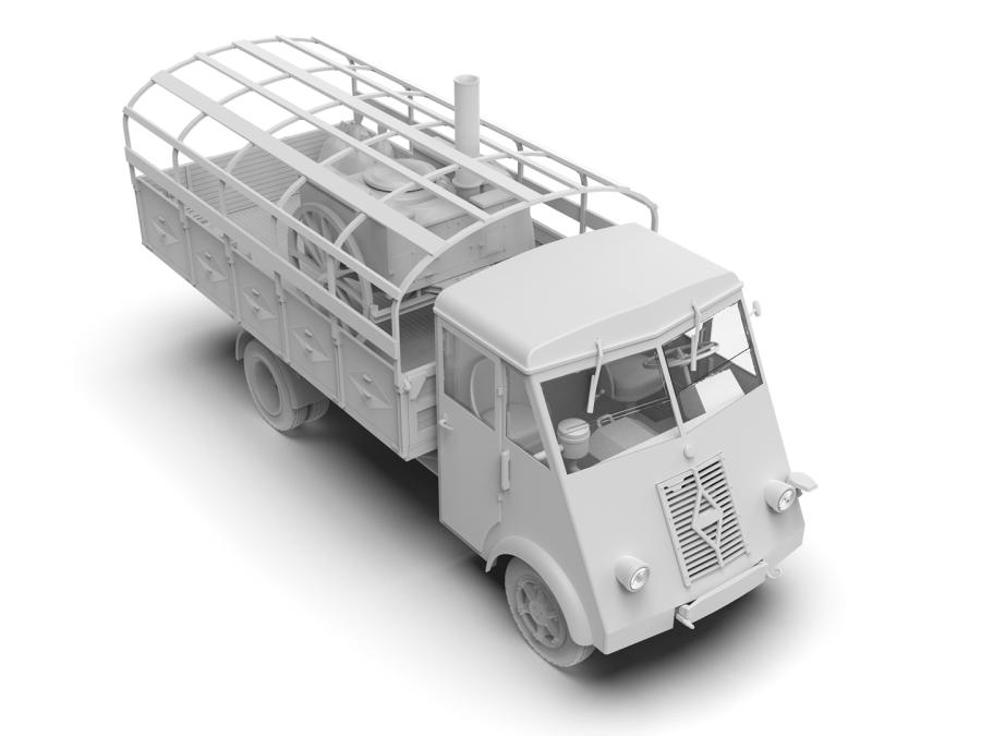 ICM 1/35 AHN Gulaschkanone, WWII German mobile field kitchen