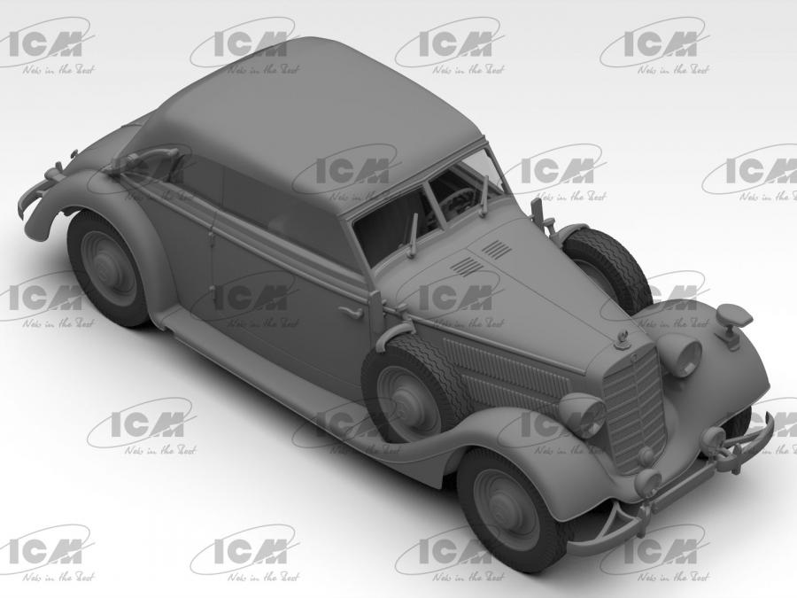 ICM 1/35 Typ 320 (W142) Cabriolet Soft Top, staff car