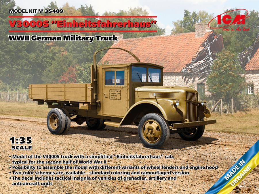 ICM 1/35 V3000S Einheitsfahrerhaus, WWII German Military Truck