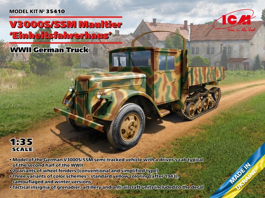 ICM 1/35 V3000S/SSM Maultier Einheitsfahrerhaus