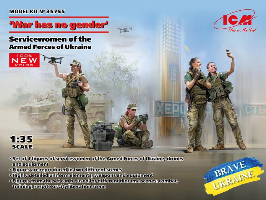 ICM 1/35 'War has no gender' figureset, Ukraine