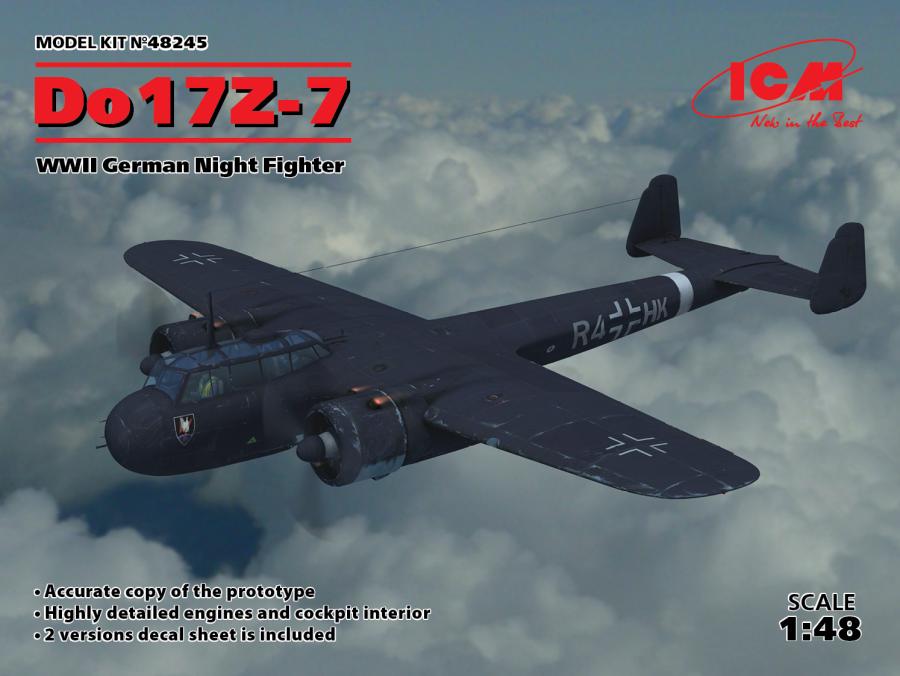 ICM 1:48 Do 17Z-7, WWII German Night Fighter