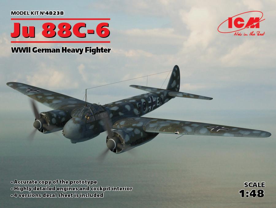 ICM 1:48 JU 88C-6, WWII German Heavy Fighter