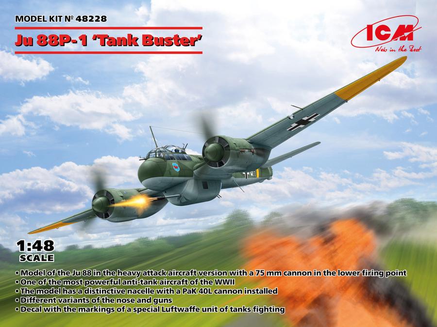 ICM 1/48 Ju 88P-1 Tank Buster