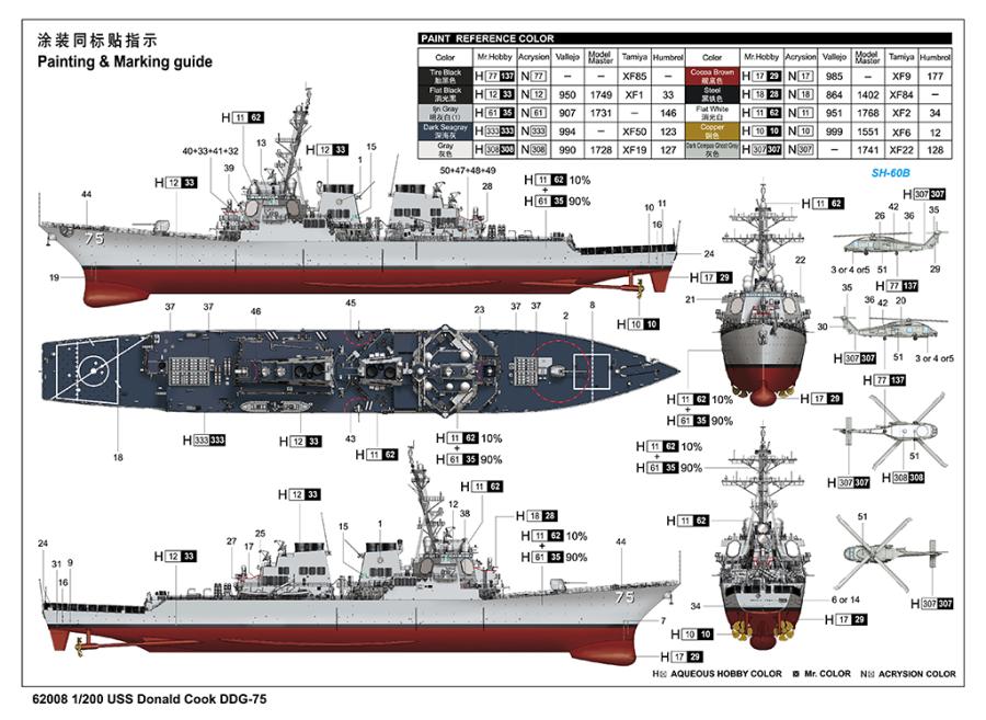 Ilovekit 1/200 USS Donald Cook DDG-75
