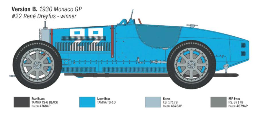 Italeri 1:12 Bugatti 35B, Targa Florio '28 / Monaco GP '30