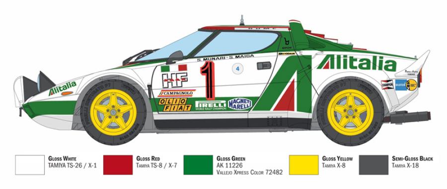 Italeri 1:12 Lancia Stratos HF Gr.4 Monte Carlo 1977