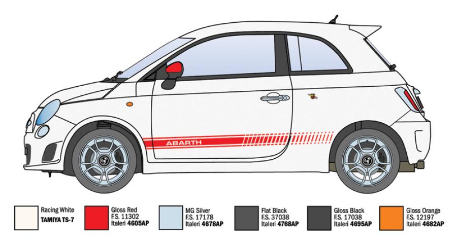 Italeri 1:24 500 Abarth (2008)
