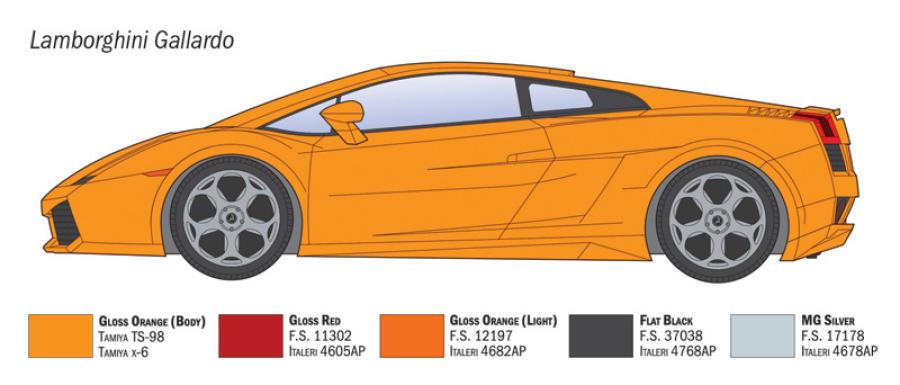 Italeri 1:24 Lamborghini Gallardo