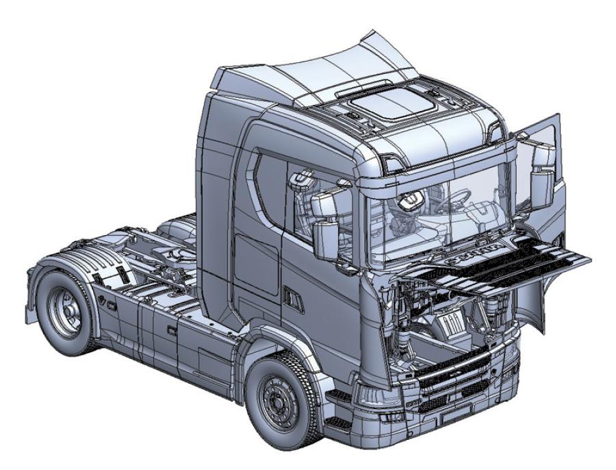 Italeri 1:24 Scania S770 4x2 Normal Roof "Grey Cab"
