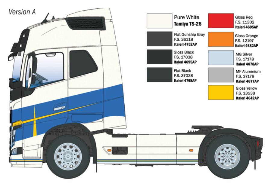 Italeri 1:24 Volvo FH16 Medium Roof