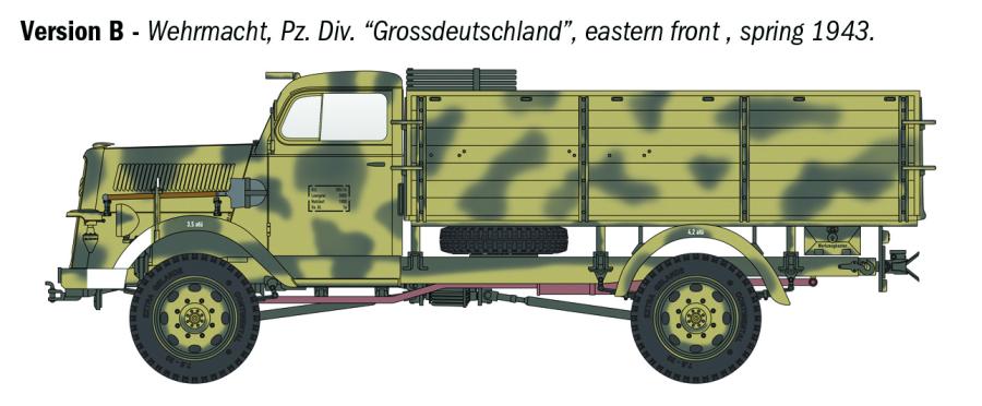 Italeri 1:35 Kfz. 305 Opel Blitz Typ A 4x4