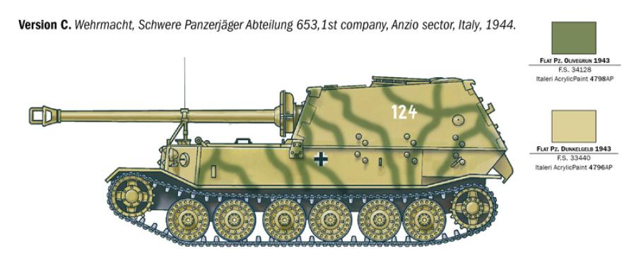 Italeri 1/35 Sd.Kfz.184 PanzerJager Elefant