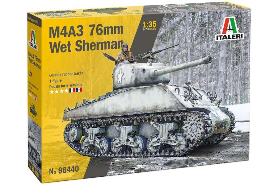 Italeri 1:35 Sherman M4A3 76mm Wet