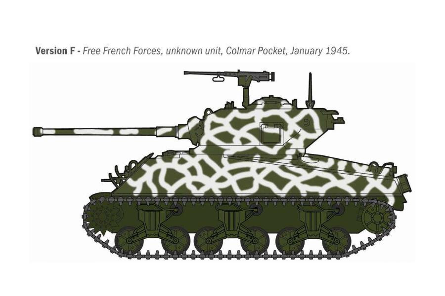 Italeri 1:35 Sherman M4A3 76mm Wet