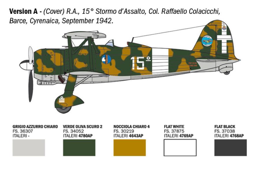 Italeri 1:48 FIAT CR.42 Falco Assault/Night Fighter