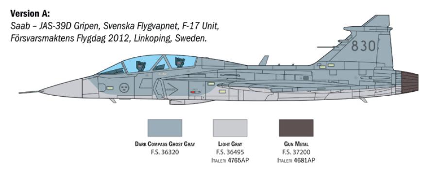 Italeri 1:48 JAS-39D Gripen Twin Seater