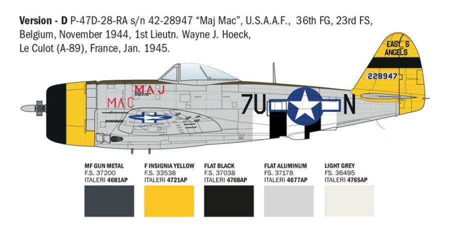 Italeri 1:48 P-47D Thunderbolt (E.T.O.)