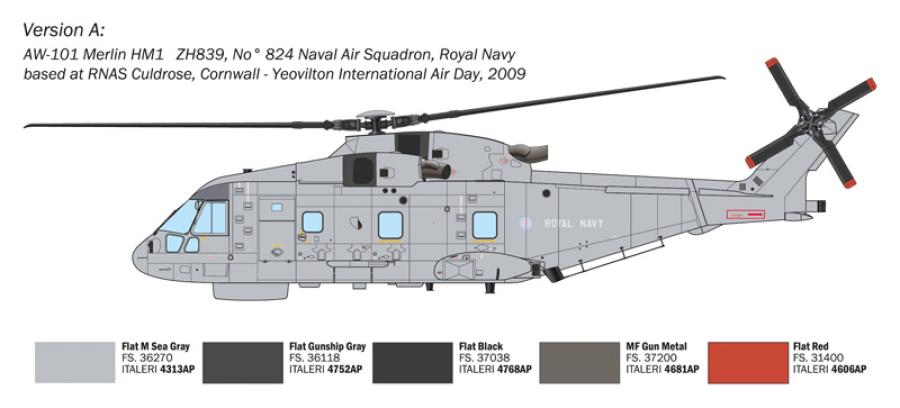 Italeri 1:72 AW-101 Merlin HM.1