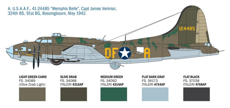 Italeri 1:72 B-17F Flying Fortress