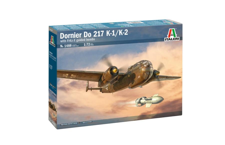 Italeri 1:72 Donier DO-217 K1/K2 with Fritz-X guided bombs