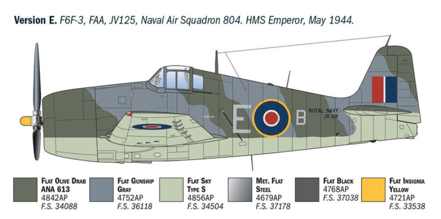 Italeri 1:72 Grumman Hellcat F6 F-3