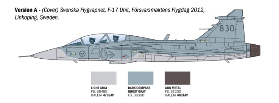 Italeri 1:72 JAS-39D Gripen twin seater