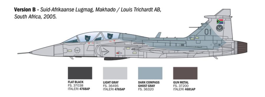 Italeri 1:72 JAS-39D Gripen twin seater