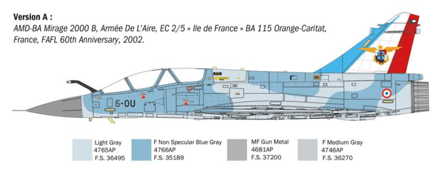 Italeri 1:72 Mirage 2000 B/D