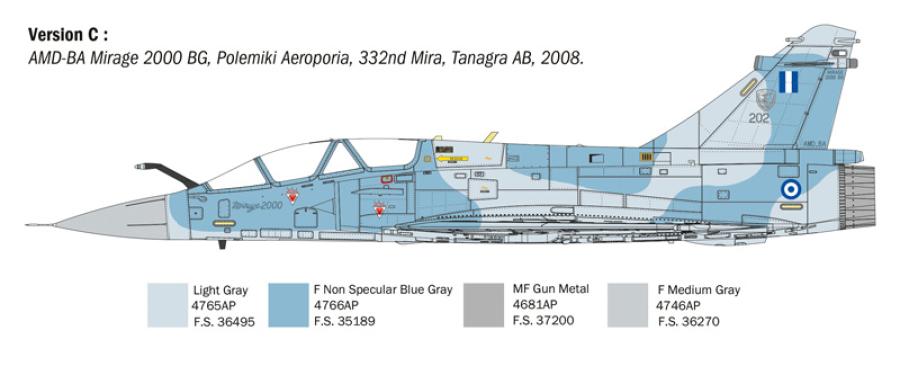 Italeri 1:72 Mirage 2000 B/D