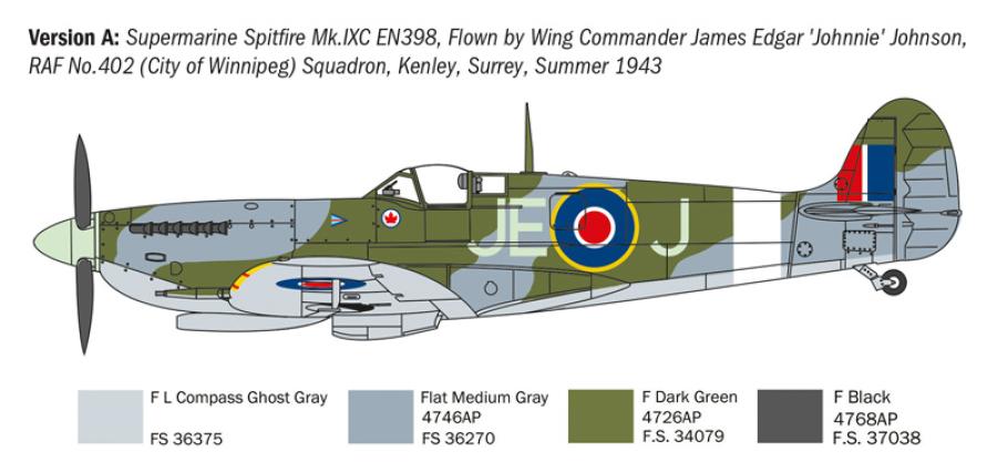 Italeri 1:72 Spitfire Mk.V /Mk.IX Aces
