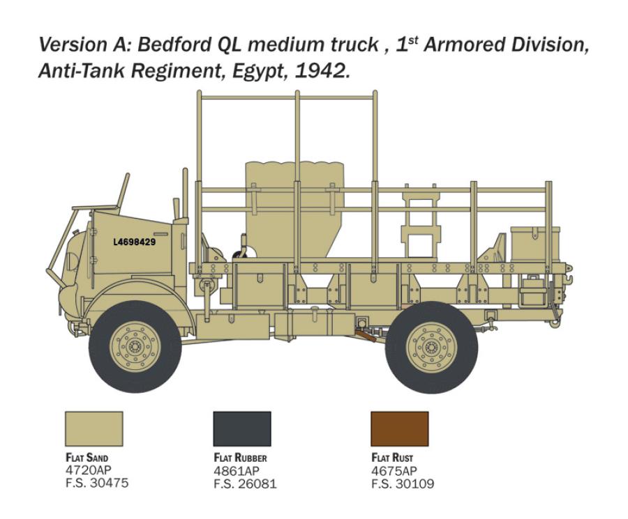 Italeri 1:35 Bedford QL medium truck