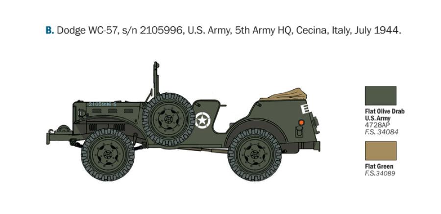 Italeri 1:35 Dodge WC-56/57 Command Car