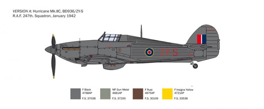 Italeri 1:48 Hurricane Mk.II C