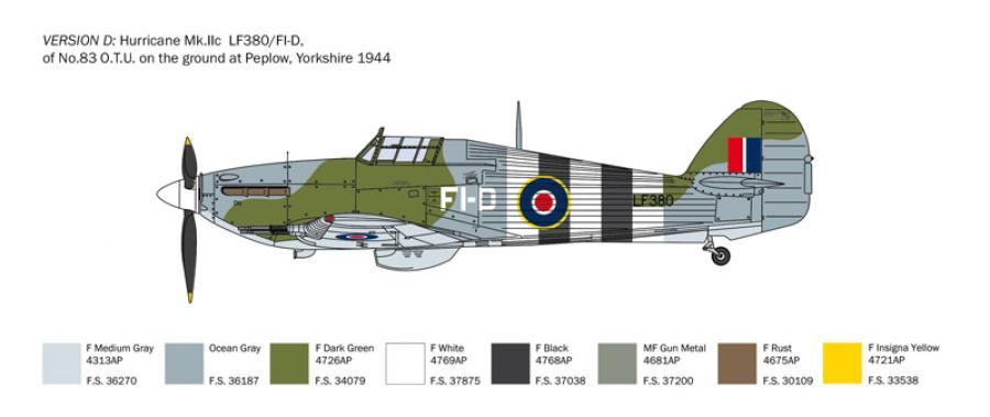 Italeri 1:48 Hurricane Mk.II C