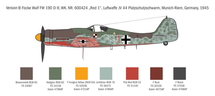 Italeri 1:72 FW190 D-9