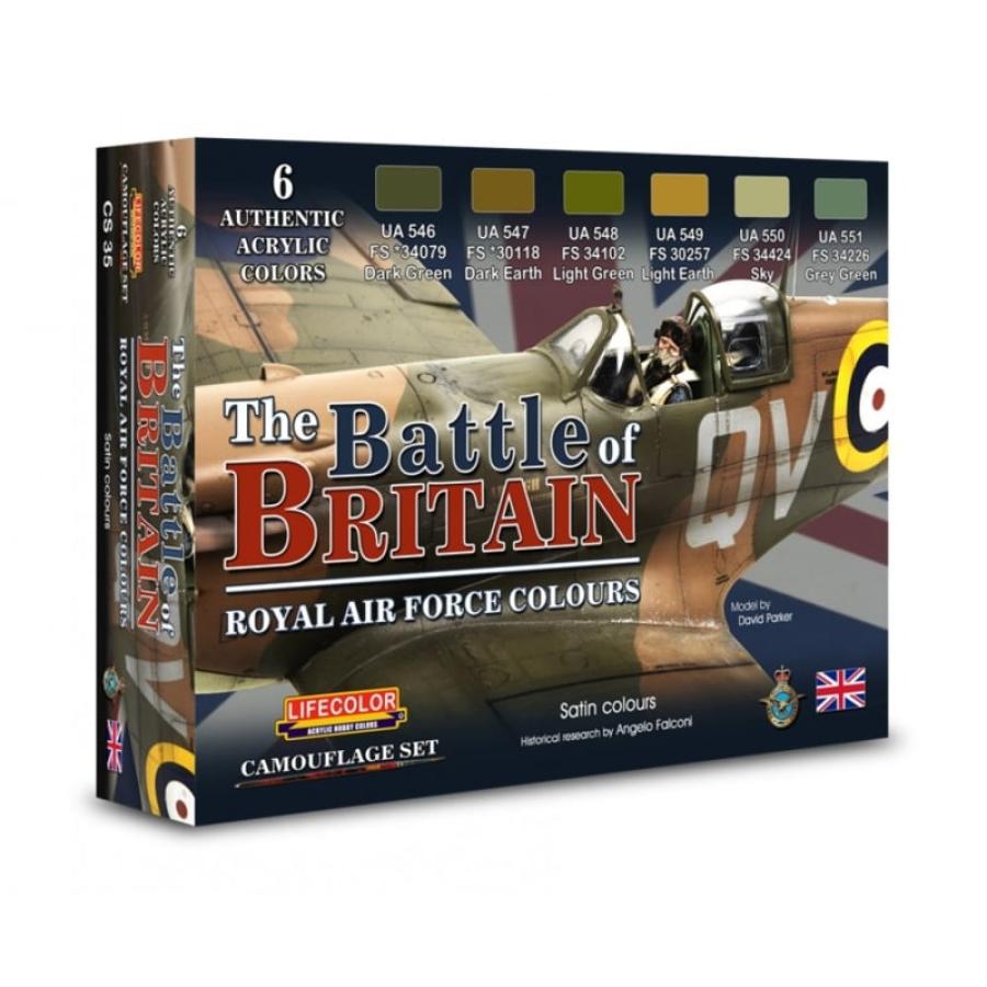Lifecolor Battle Of Britain, Royal Air Force Colors 6 x 22 ml