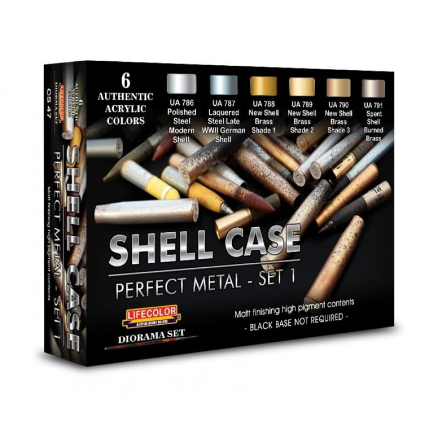 Lifecolor Shell Case – Perfect Metals Set 1 6 x 22 ml