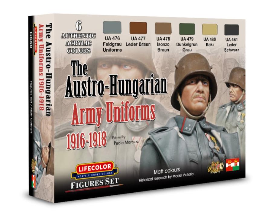 Lifecolor The Austro-Hungarian Army Uniforms 1916-1918 6 x 22 ml