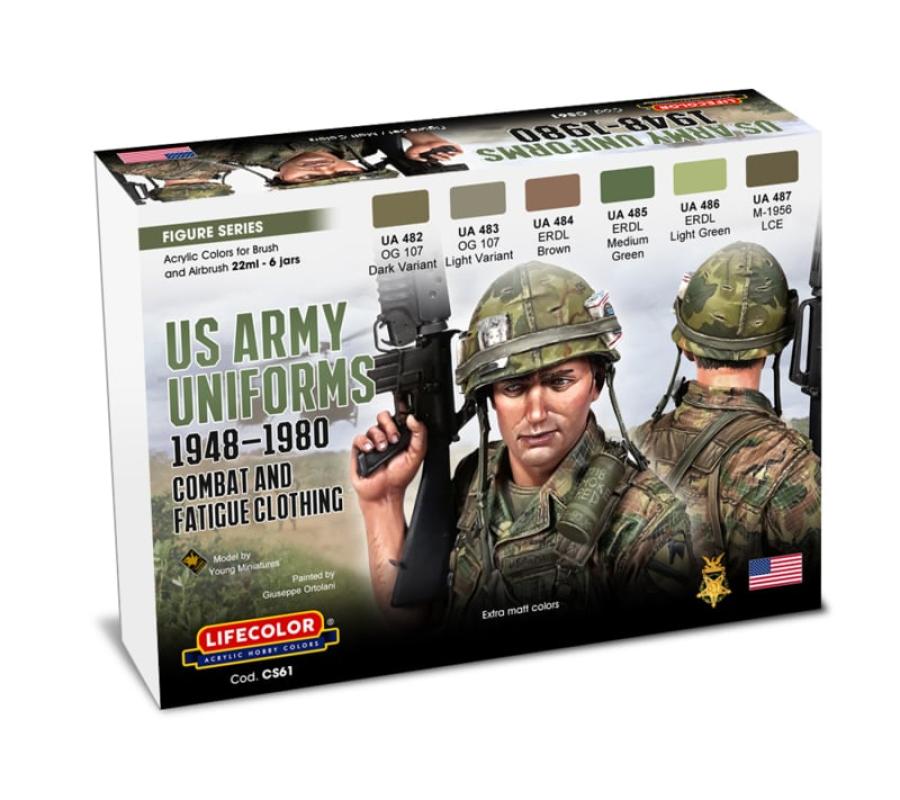 Lifecolor US Army Uniforms 1948-1980 6 x 22 ml