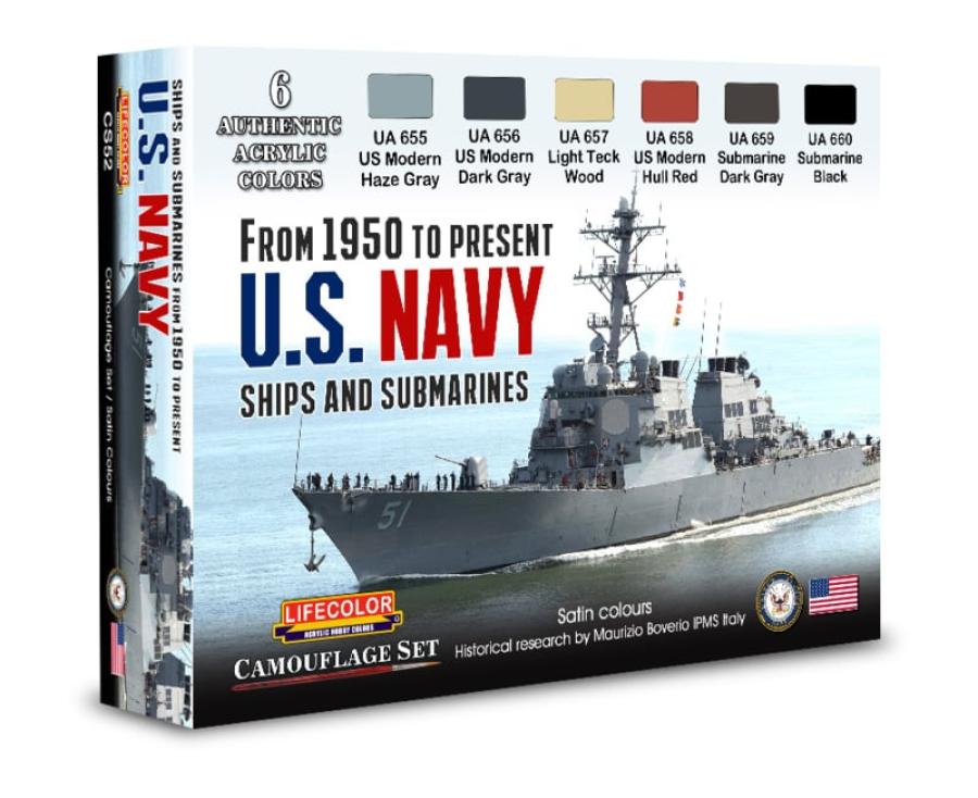 Lifecolor US Navy From 1950 To Present 6 x 22 ml
