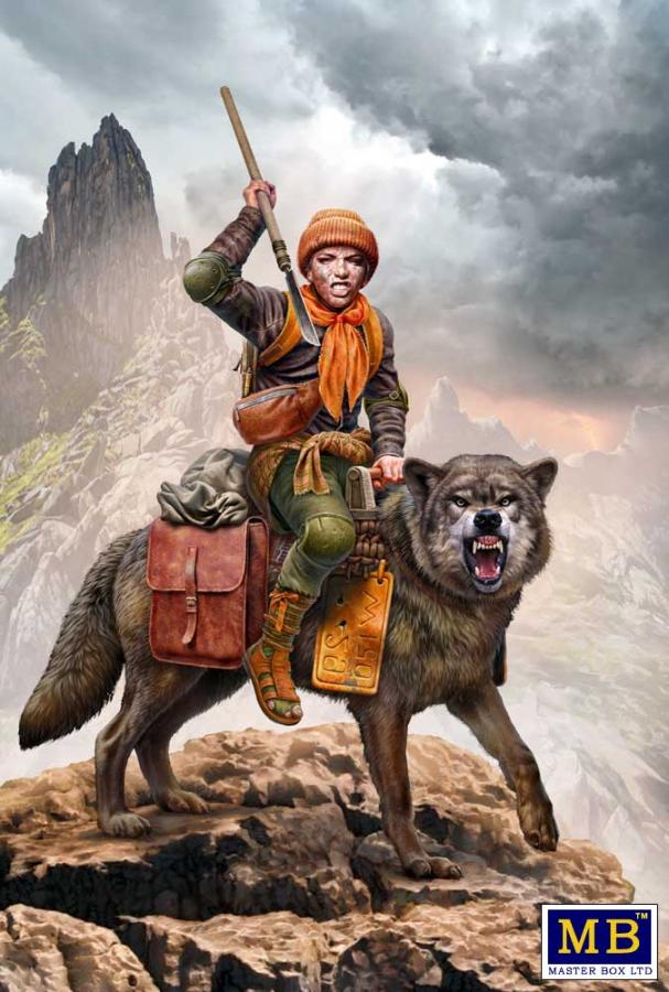 Masterbox 1/24 Post-apocalyptic series. The Last Bridge. Kit No. 8. Clan of Wolves