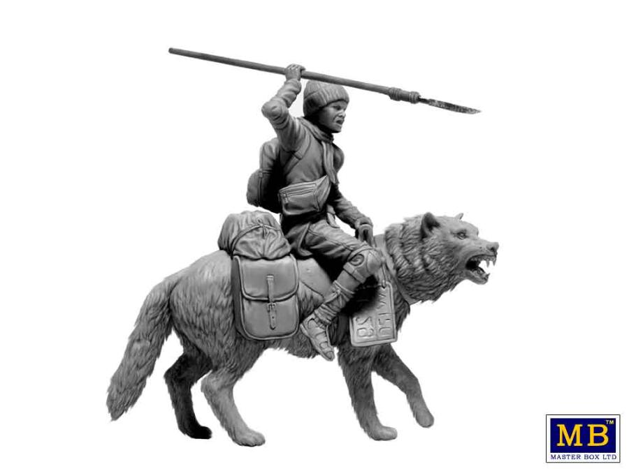 Masterbox 1/24 Post-apocalyptic series. The Last Bridge. Kit No. 8. Clan of Wolves