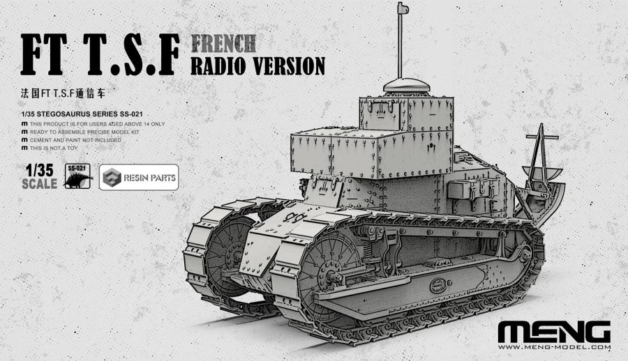 Meng 1/35 French FT T.S.F Radio Version (incl. resin parts)