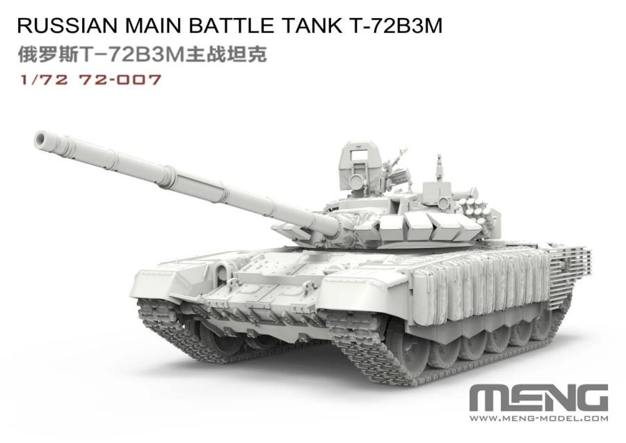 Meng 1/72 Russian Main Battle Tank T-72B3M