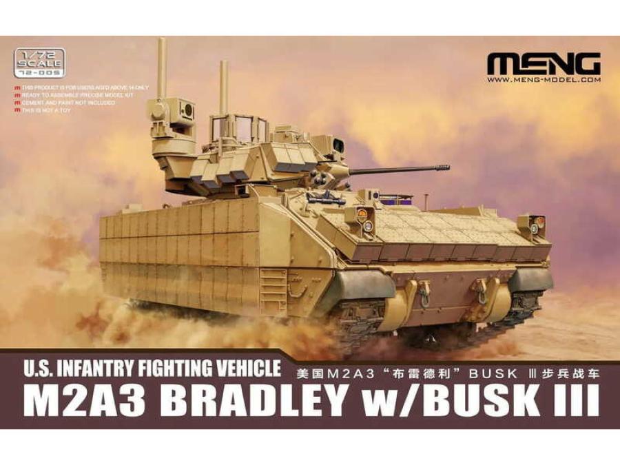 Meng 1/72 U.S. IFV M2A3 Bradley w/BUSK III