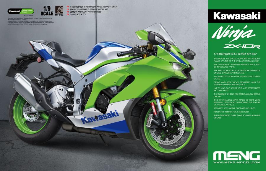 Meng 1/9 Kawasaki Ninja ZX-10R