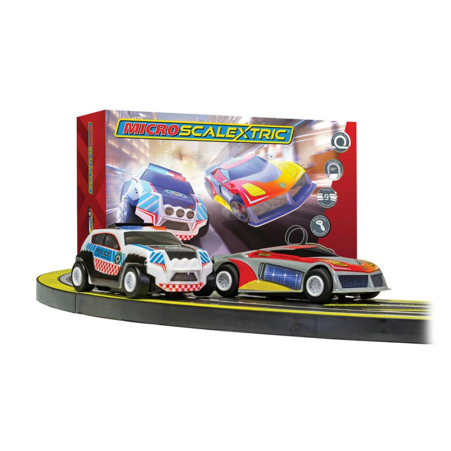 Micro Scalextric Law Enforcer Mains Powered Race Set