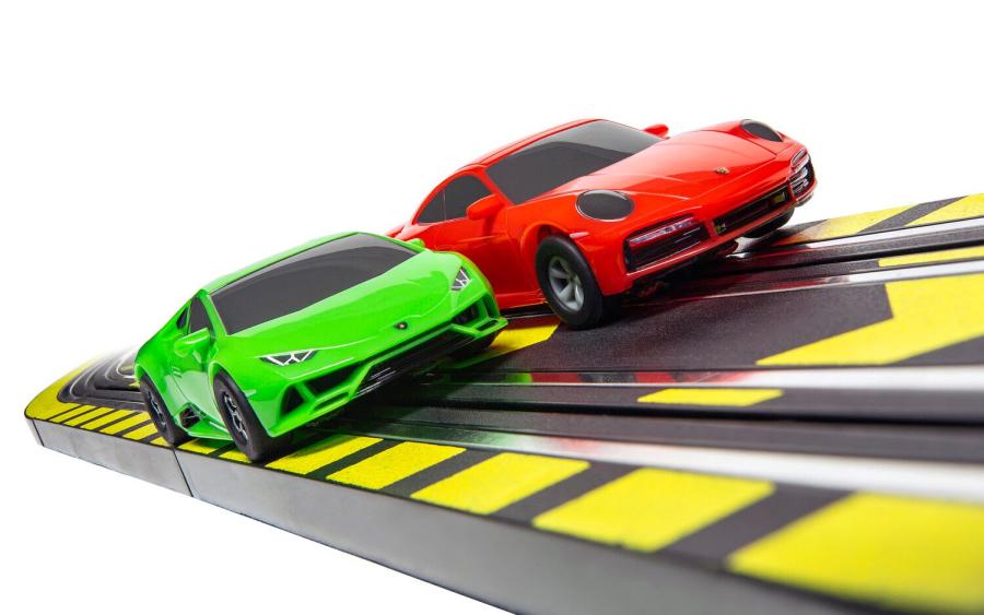 Micro Super Speed Race Set Lamborghini vs Porsche