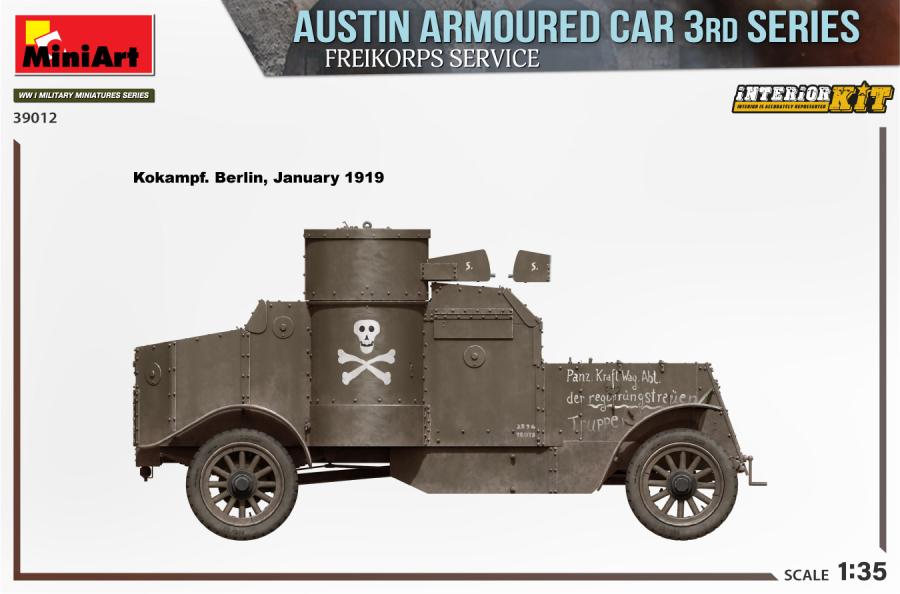 Miniart 1/35 Austin Armoured Car 3rd Series: Freikorps Service. Interior Kit